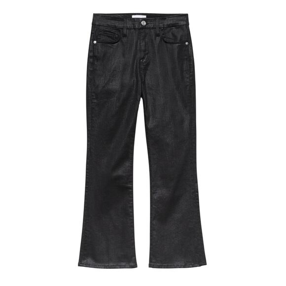 Frame Denim Le Crop Mini‎ Boot in Houndstooth Shine Size 28 - Picture 1 of 9